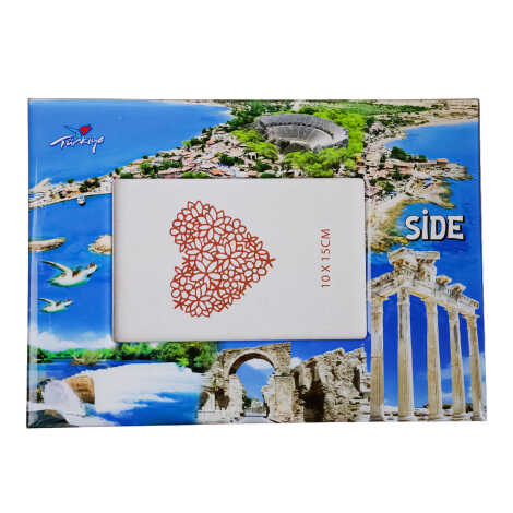 Side Themed Epoxy Photo Frame Travel Souvenir 10x15 Cm - 7