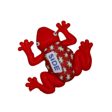 Side Themed Frog Fimo Refrigerator Magnet - 6