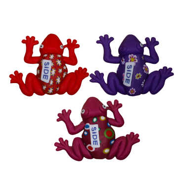Side Themed Frog Fimo Refrigerator Magnet - 2