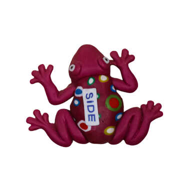 Side Themed Frog Fimo Refrigerator Magnet - 3