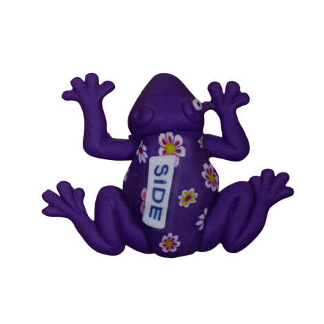 Side Themed Frog Fimo Refrigerator Magnet - 4