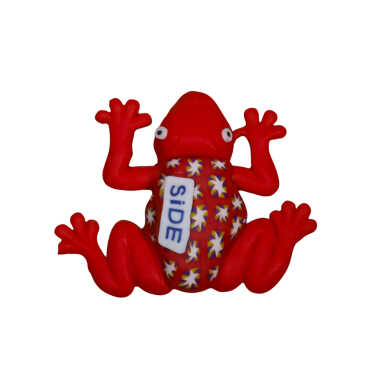 Side Themed Frog Fimo Refrigerator Magnet - 5