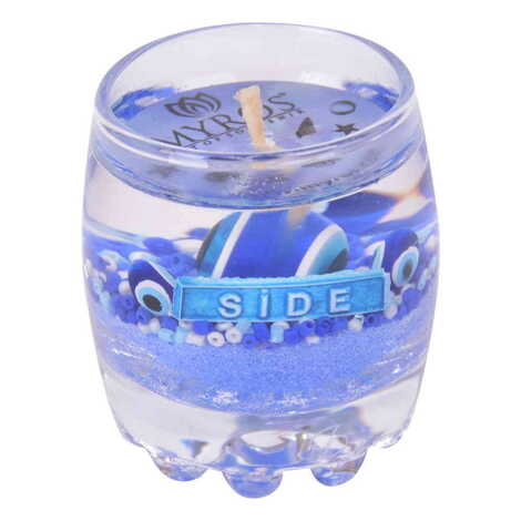 Side Themed Glass Transparent Gel Candle