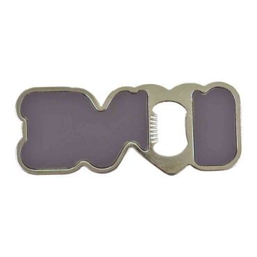 Side Themed Love Letter Shaped Metal Magnetic Opener 114x47 mm - Thumbnail