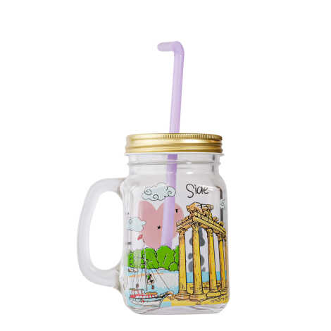 Side Themed Mason Jar 350 ml - 1