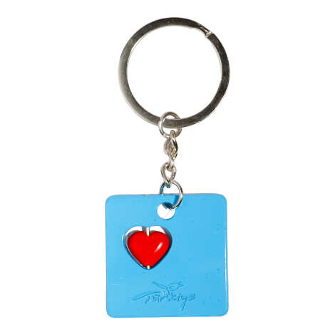 Side Themed Metal Keychain - 2