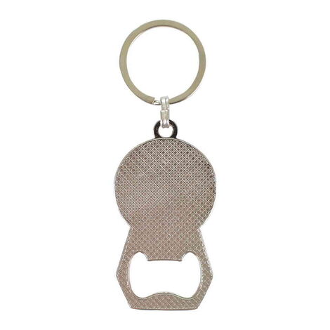 Side Themed Metal Keychain With Opener 35x120 mm - 2