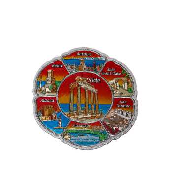Side Themed Metallic Refrigerator Magnet 70mm - 5