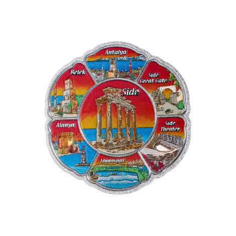 Side Themed Metallic Refrigerator Magnet 70mm - 3
