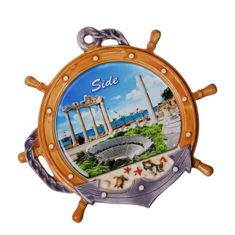 Side Themed Myros Ceramic Small Anchor Plate 20 cm - 5