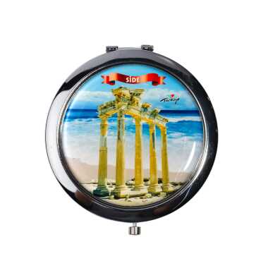 Side Themed Myros Metal Round Mirror 70x11 mm - 3
