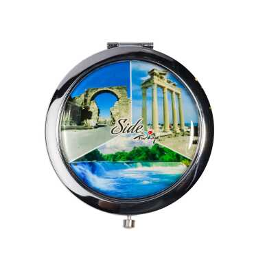 Side Themed Myros Metal Round Mirror 70x11 mm - 5