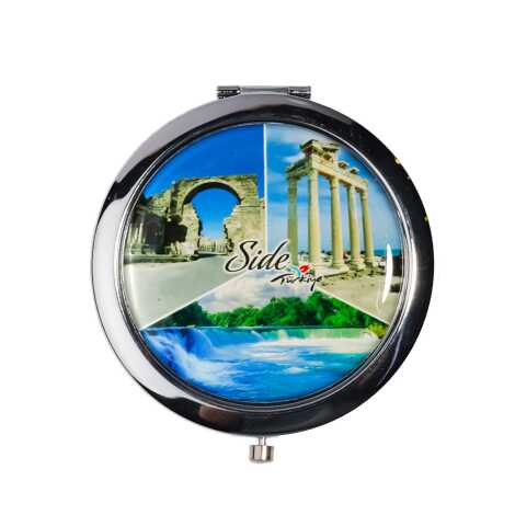 Side Themed Myros Metal Round Mirror 70x11 mm - 5