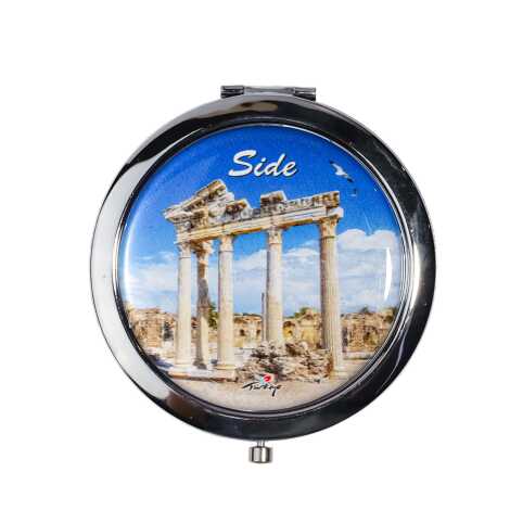 Side Themed Myros Metal Round Mirror 70x11 mm - 6