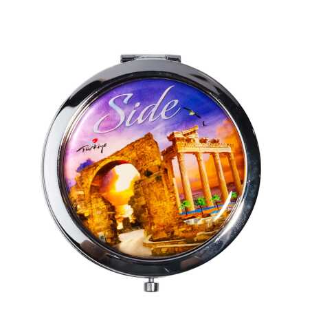 Side Themed Myros Metal Round Mirror 70x11 mm - 7