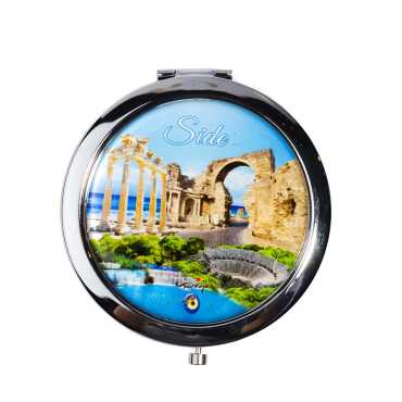 Side Themed Myros Metal Round Mirror 70x11 mm - 8