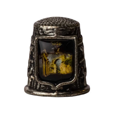 Side Themed Myros Metal Square Thimble 20x25 mm - 1