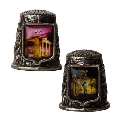 Side Themed Myros Metal Square Thimble 20x25 mm - 2