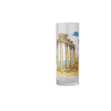Side Themed Myros Printed Rakı Glass - 2