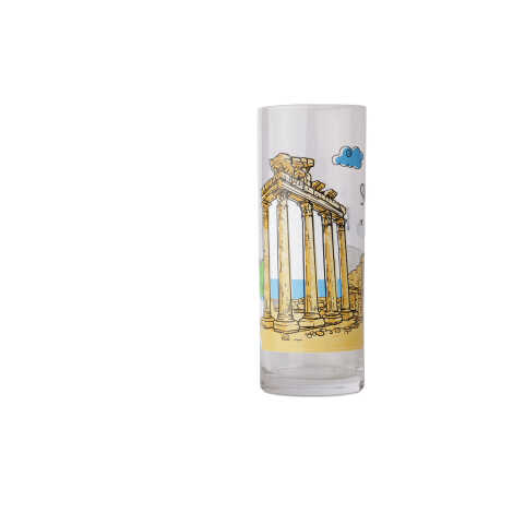 Side Themed Myros Printed Rakı Glass - 2