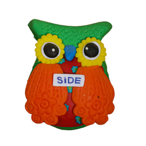 Side Themed Owl Fimo Refrigerator Magnet - 5
