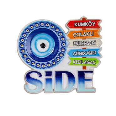 Side Themed Polyester Printed Fridge Magnet - Myros