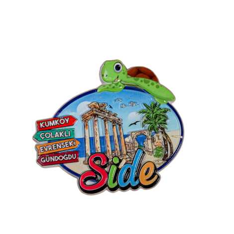 Side Themed Polyester Printed Fridge Magnet - 8
