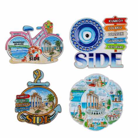 Side Themed Polyester Printed Fridge Magnet - 3