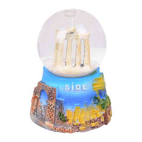 Side Themed Polyester Snow Globe 65 Mm