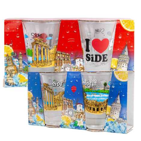 Side Themed Shot Glass Set of 2 Pcs - 3