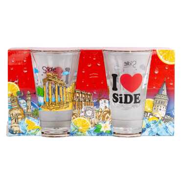 Side Themed Shot Glass Set of 2 Pcs - 4