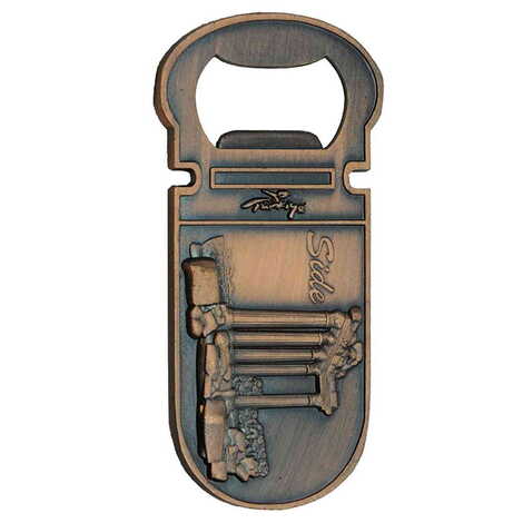 Side Themed Small Magnet Metal Opener - 1