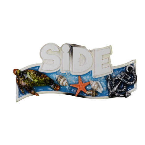 Side Themed Transparent Polyester Refrigerator Plate Magnet - 6