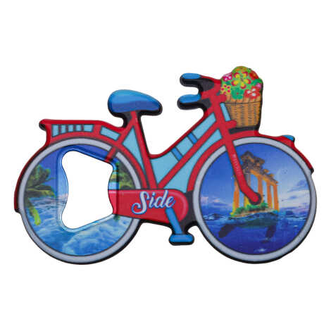 Side Themed UV Bicycle Bottle Opener - 1