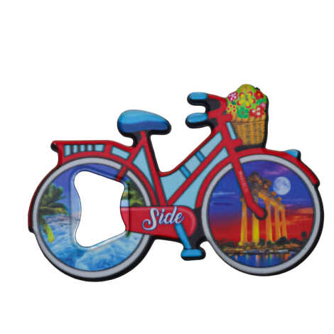 Side Themed UV Bicycle Bottle Opener - 4