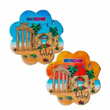Side Themed UV Daisy Traditional Coaster 88 mm - 2