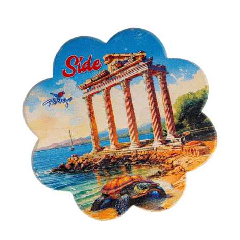 Side Themed UV Daisy Traditional Coaster 88 mm - 7