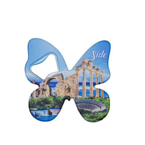 Side Themed UV Printed Butterfly Bottle Opener - 4