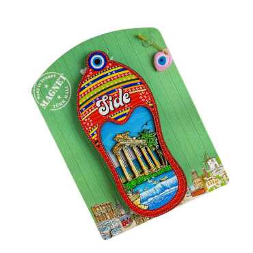 Side Themed UV Printed Carded Wooden Refrigerator Magnet - 2