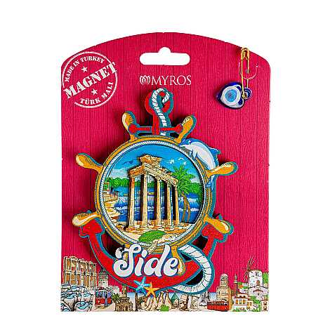 Side Themed UV Printed Carded Wooden Refrigerator Magnet - 4