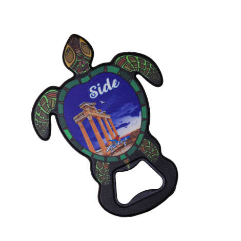 Side Themed UV Printed Turtle Bottle Opener - 7