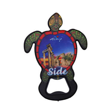 Side Themed UV Printed Turtle Bottle Opener - 5