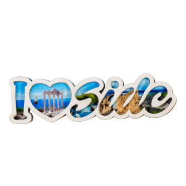 Side Themed Wooden Customised City Name Letter Souvenir Fridge Magnet - 5