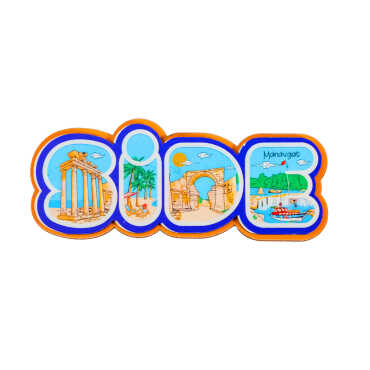 Side Themed Wooden Customised City Name Letter Souvenir Fridge Magnet - 10
