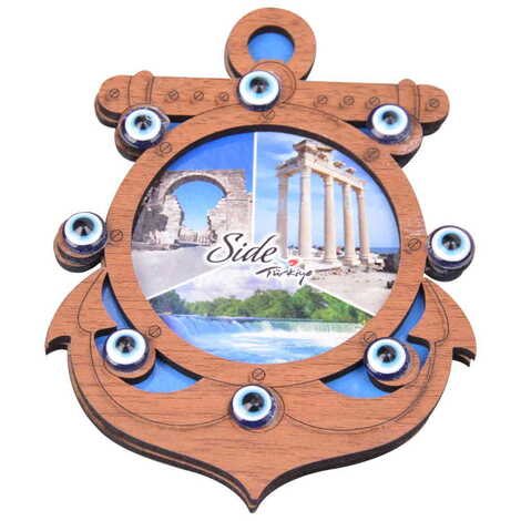 Side Themed Wooden Cute Animals Souvenşr Fridge Magnet Serie C 90x120 mm - 5