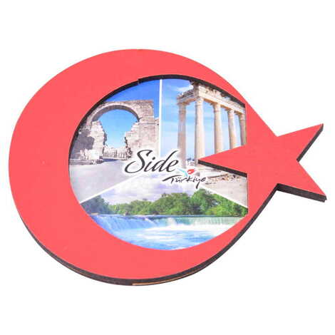 Side Themed Wooden Cute Animals Souvenşr Fridge Magnet Serie C 90x120 mm - 17