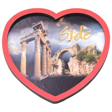 Side Themed Wooden Cute Animals Souvenşr Fridge Magnet Serie C 90x120 mm - 19