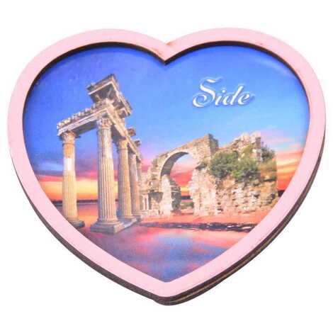 Side Themed Wooden Cute Animals Souvenşr Fridge Magnet Serie C 90x120 mm - 22