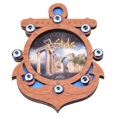 Side Themed Wooden Cute Animals Souvenşr Fridge Magnet Serie C 90x120 mm - 34