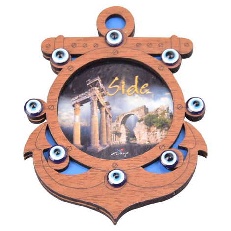 Side Themed Wooden Cute Animals Souvenşr Fridge Magnet Serie C 90x120 mm - 34